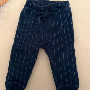 Navy Striped Kids Bottoms
